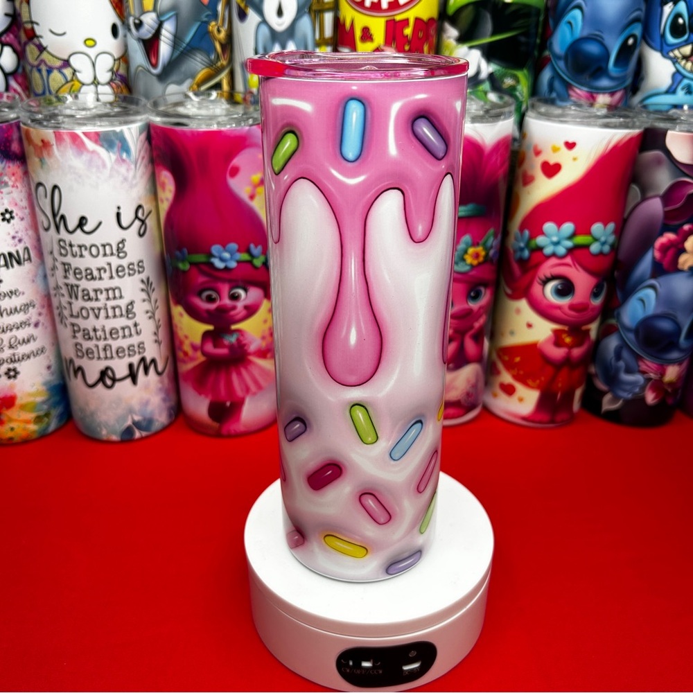 Puffy Sprinkle Drink Tumbler